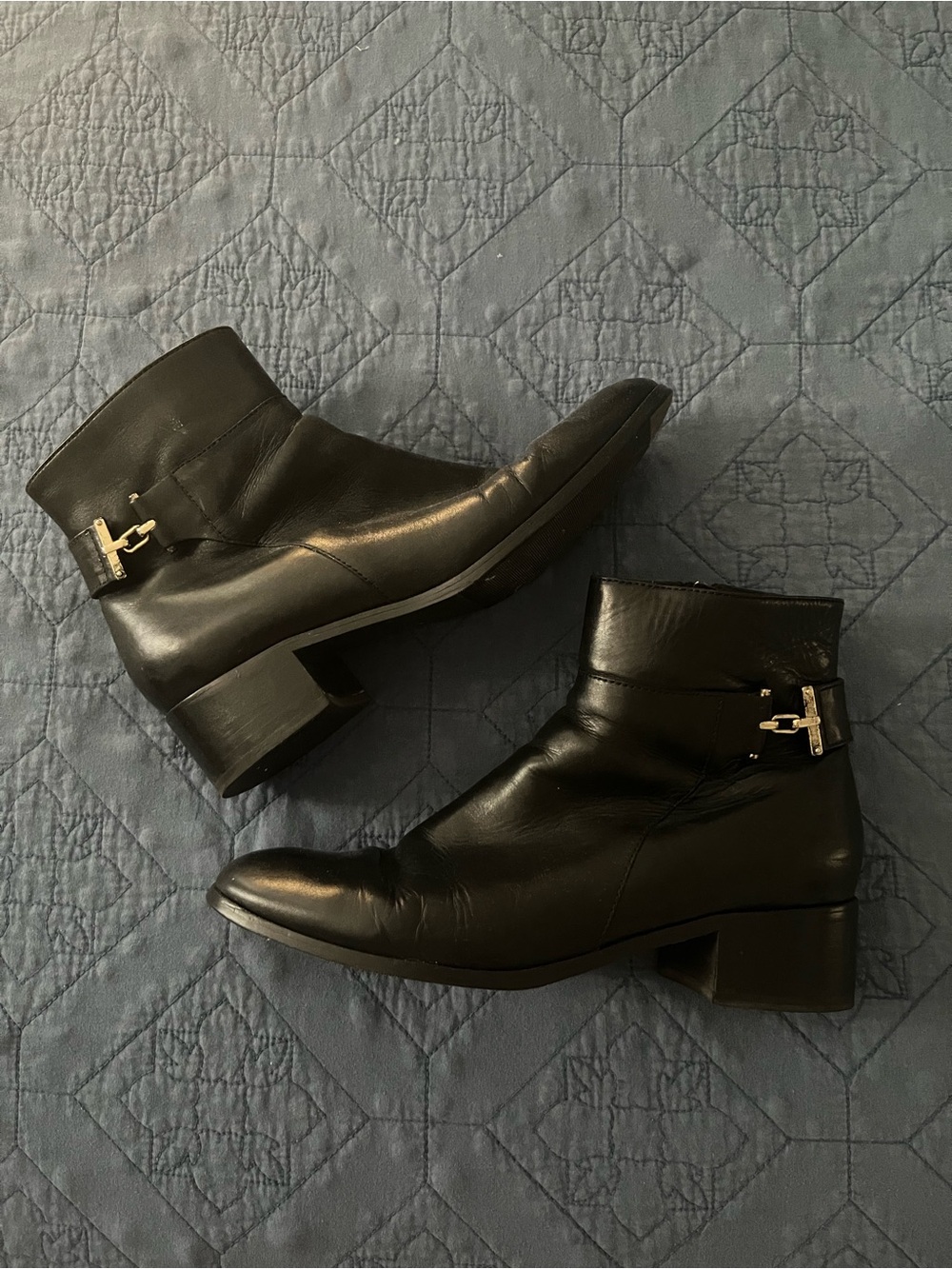 L.K. Bennett Black Leather Booties